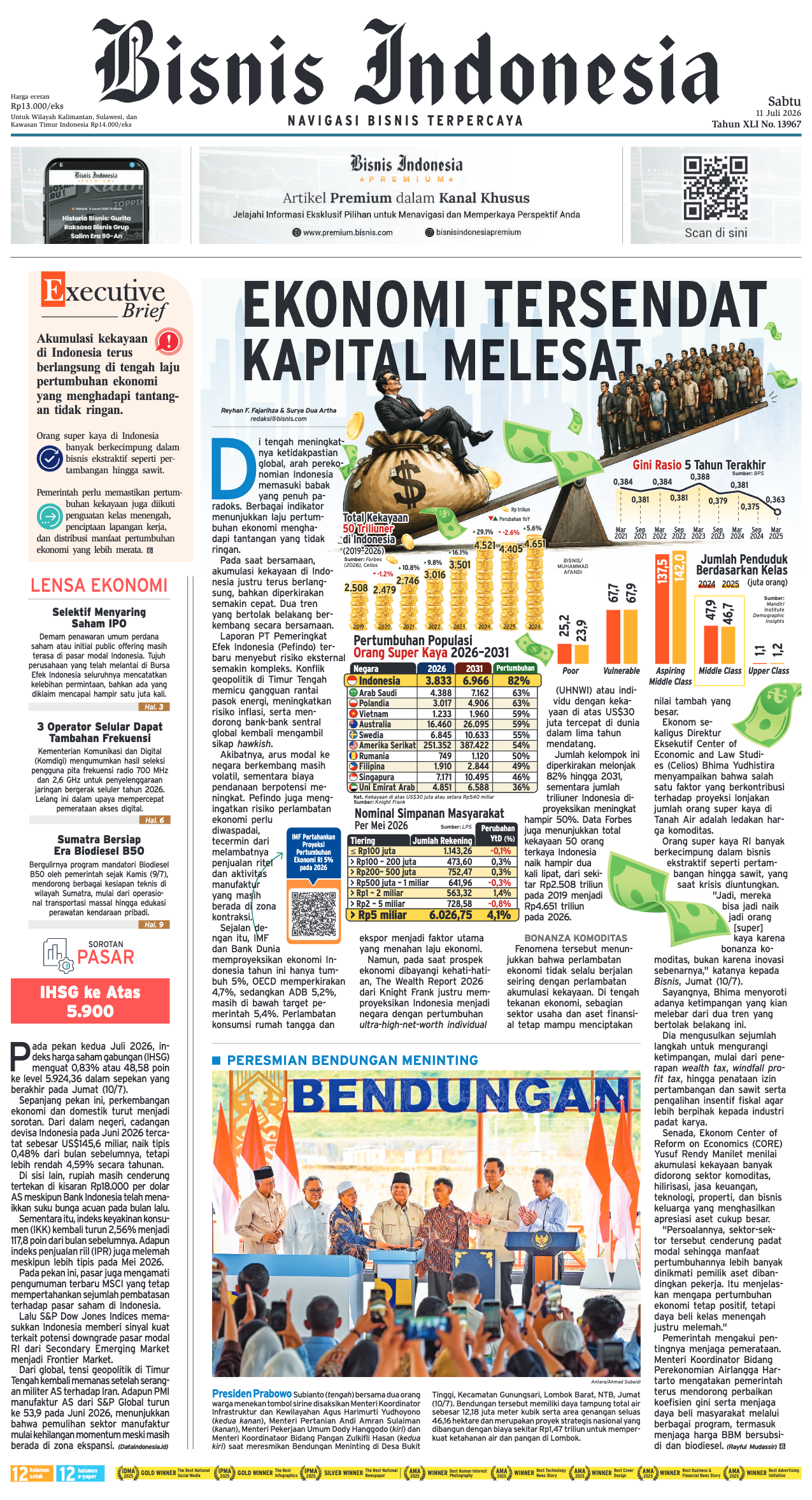 Bisnis Indonesia Edisi 11 Juli 2026