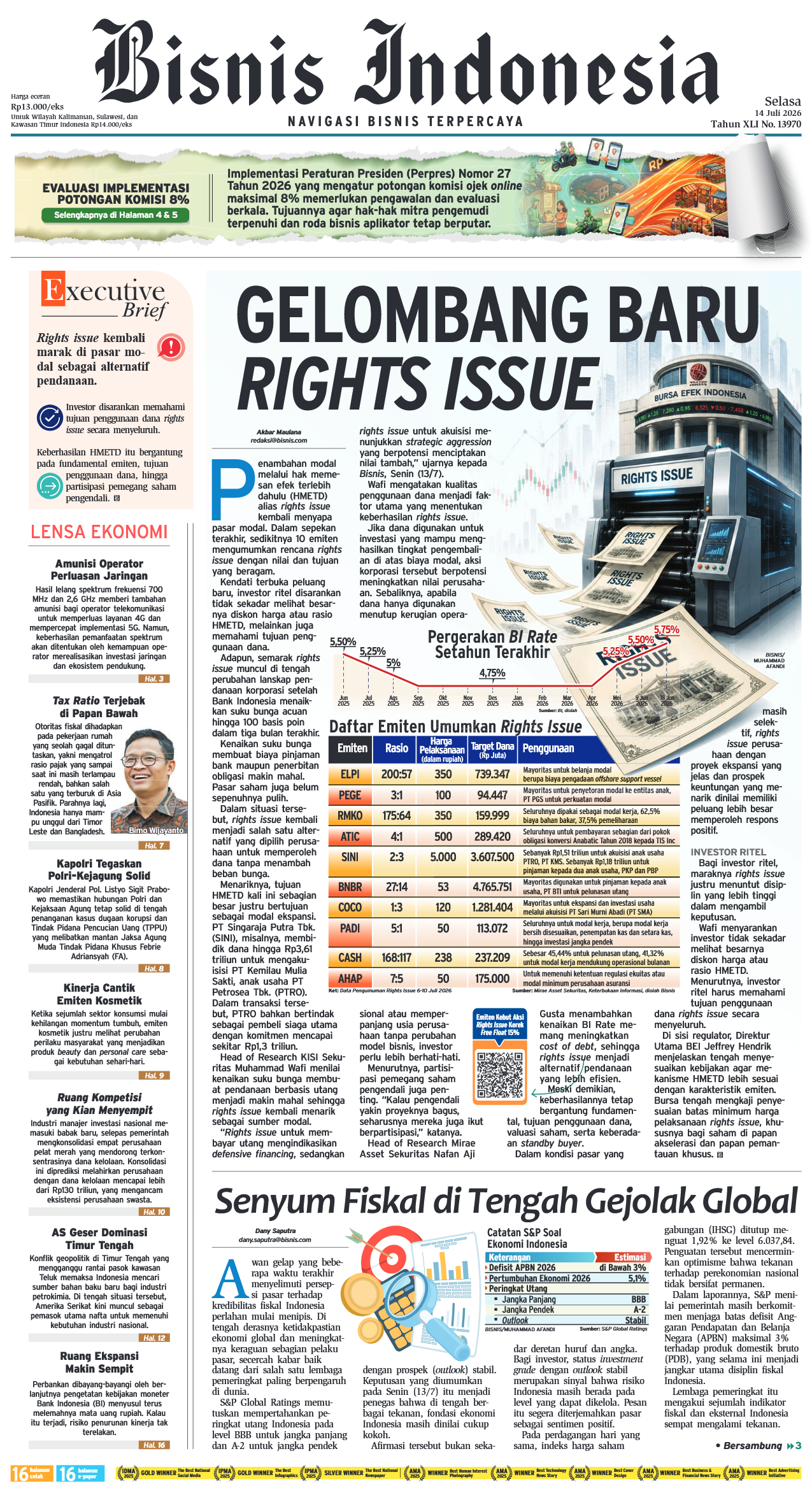 Bisnis Indonesia Edisi 14 Juli 2026