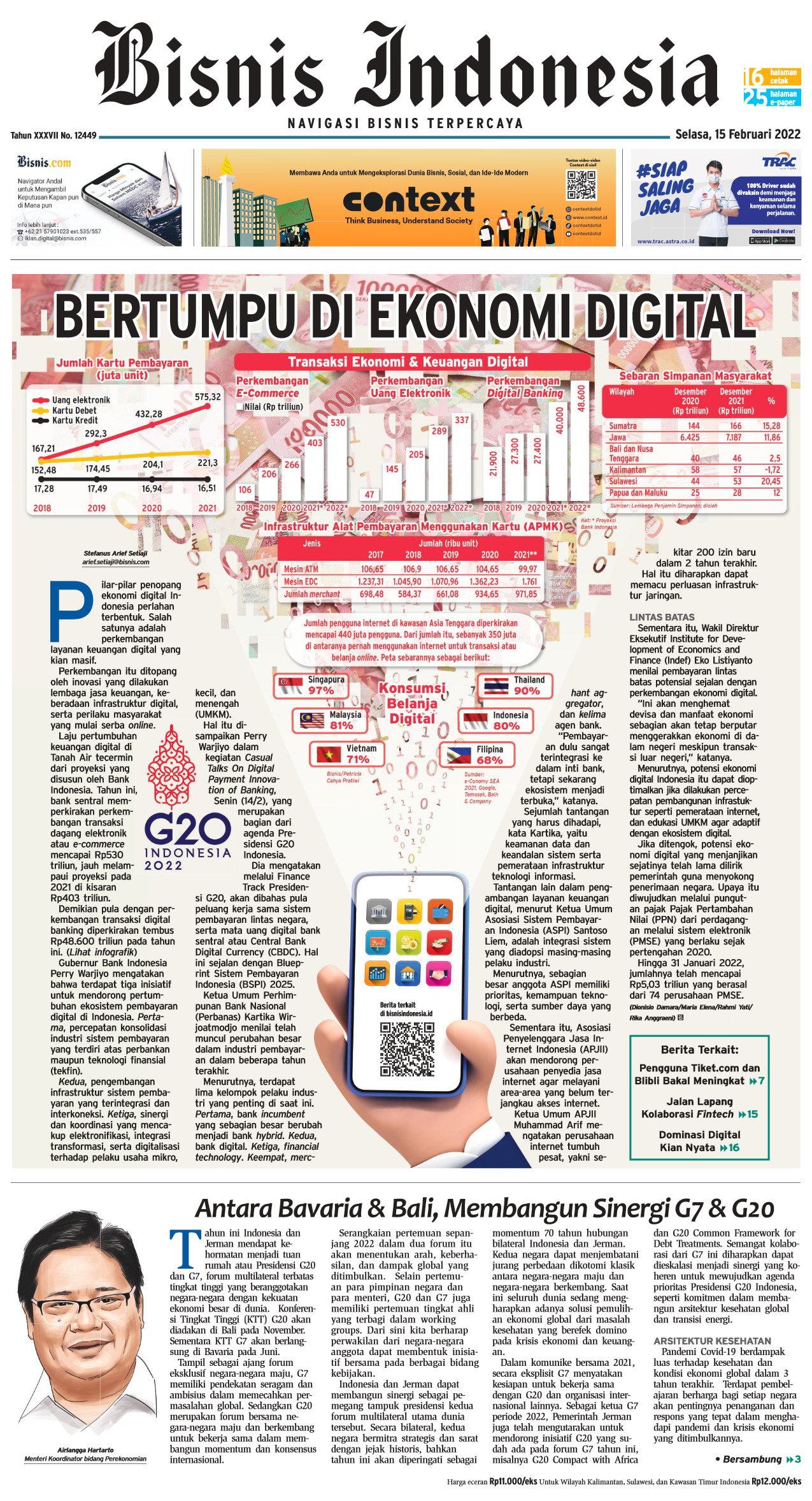 Bisnis Indonesia Edisi 15 Februari 2022