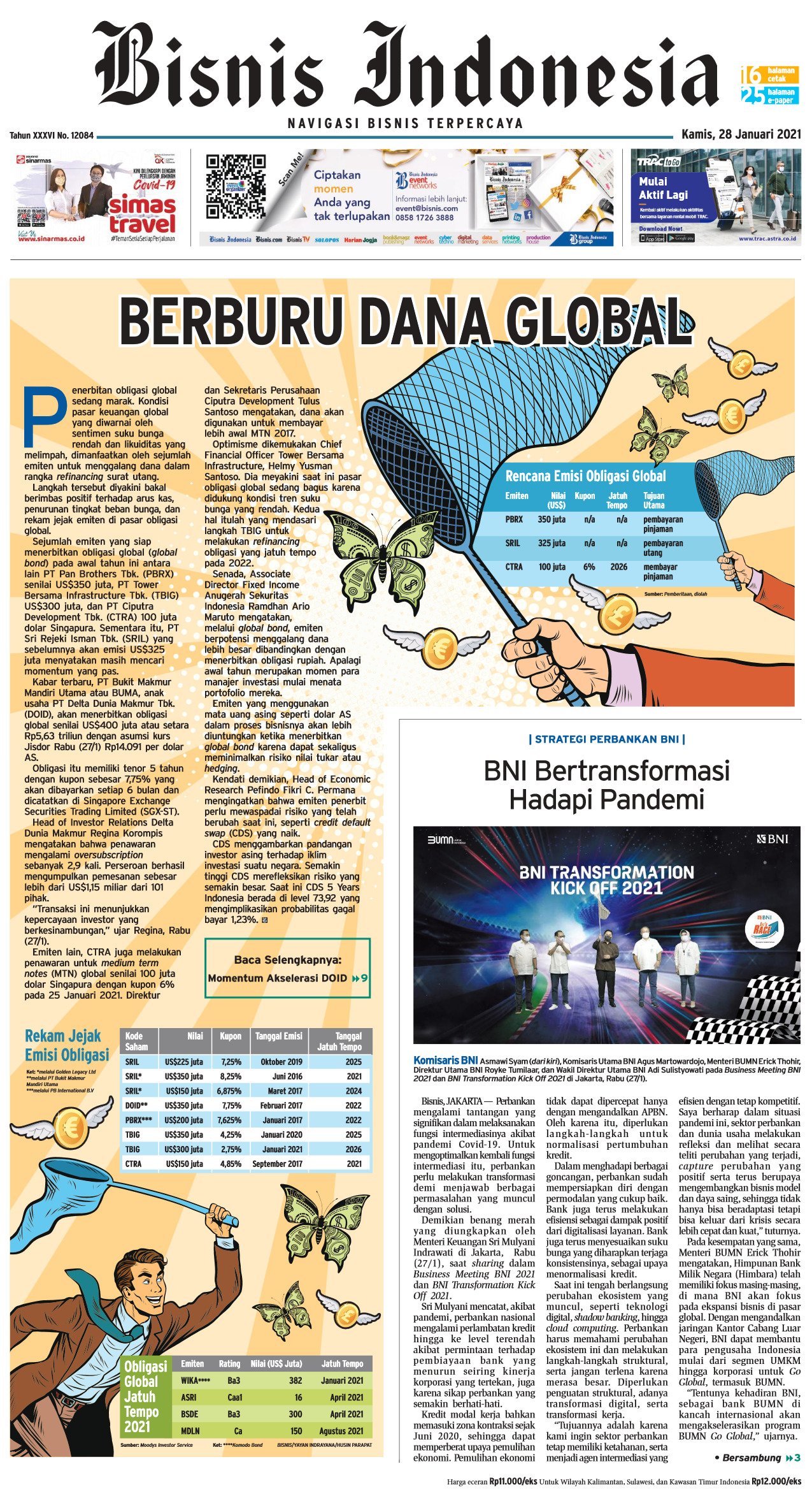 Bisnis Indonesia Edisi 28 Januari 2021