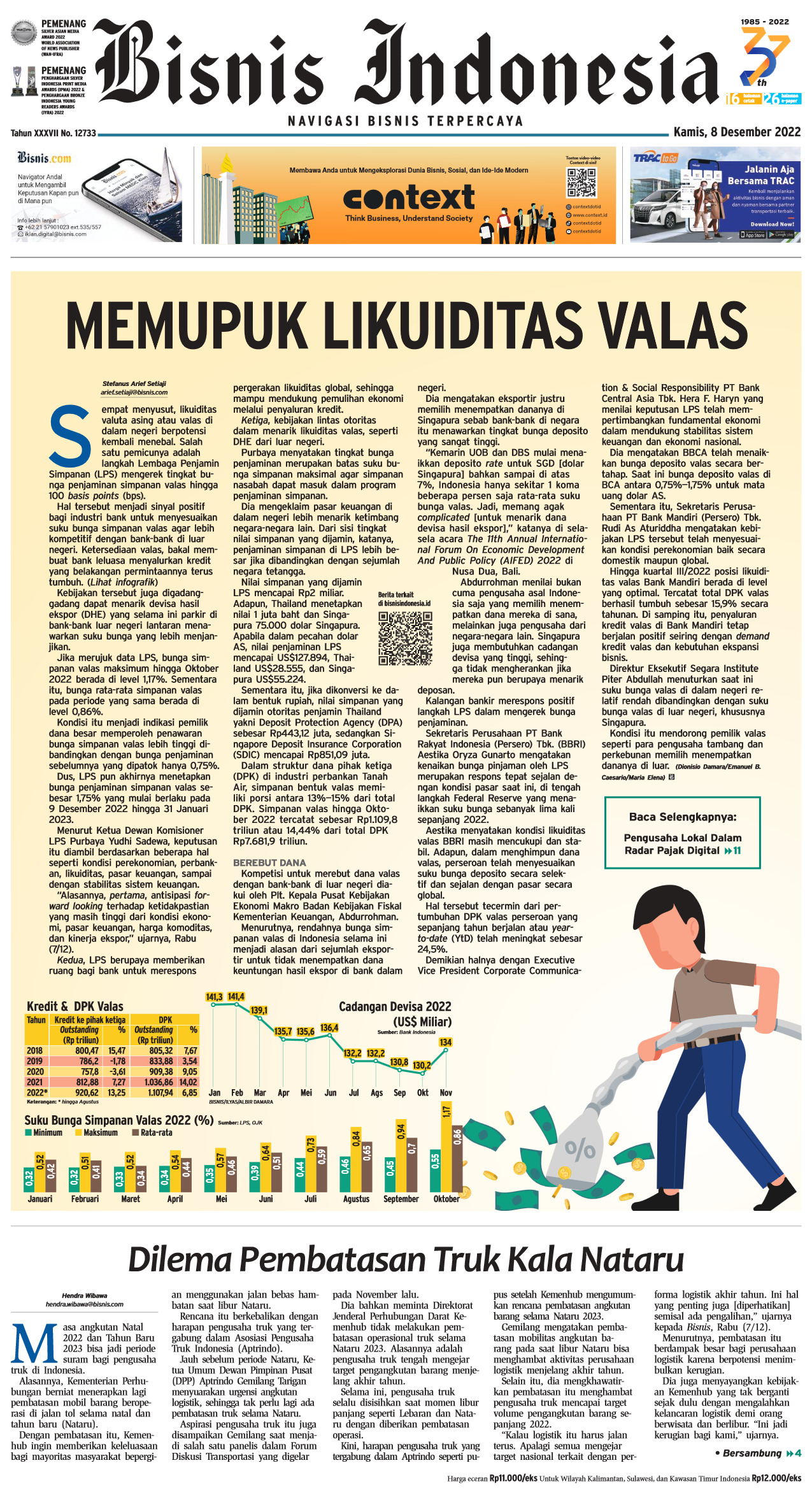 Bisnis Indonesia Edisi 08 Desember 2022