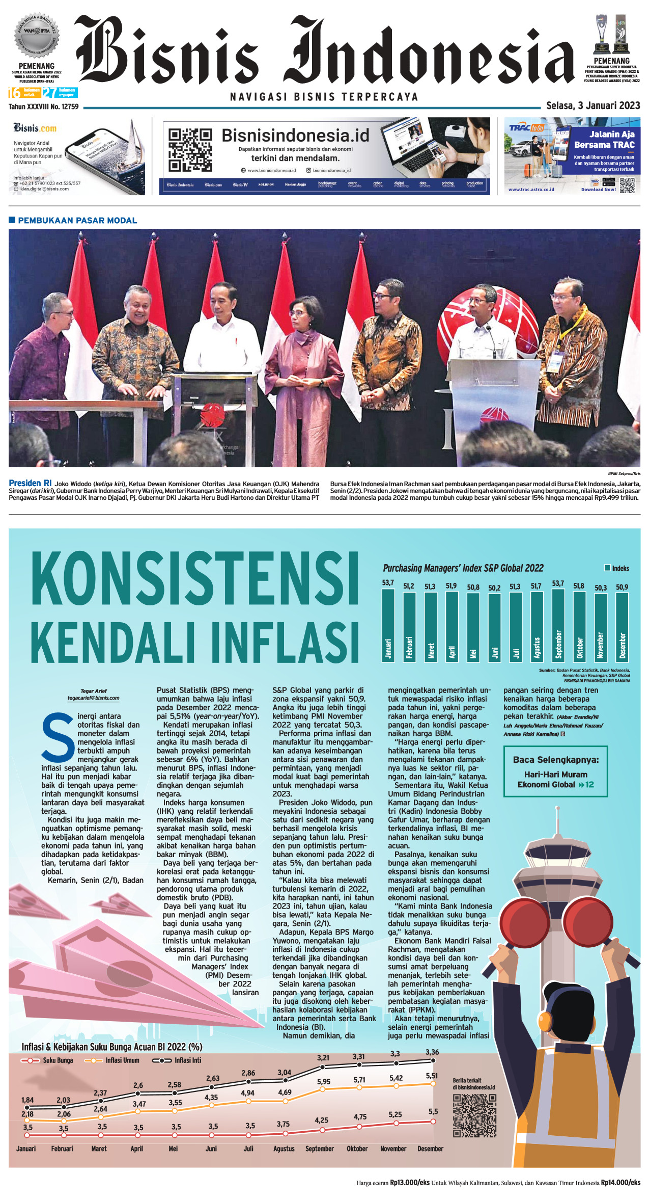 Bisnis Indonesia Edisi 03 Januari 2023