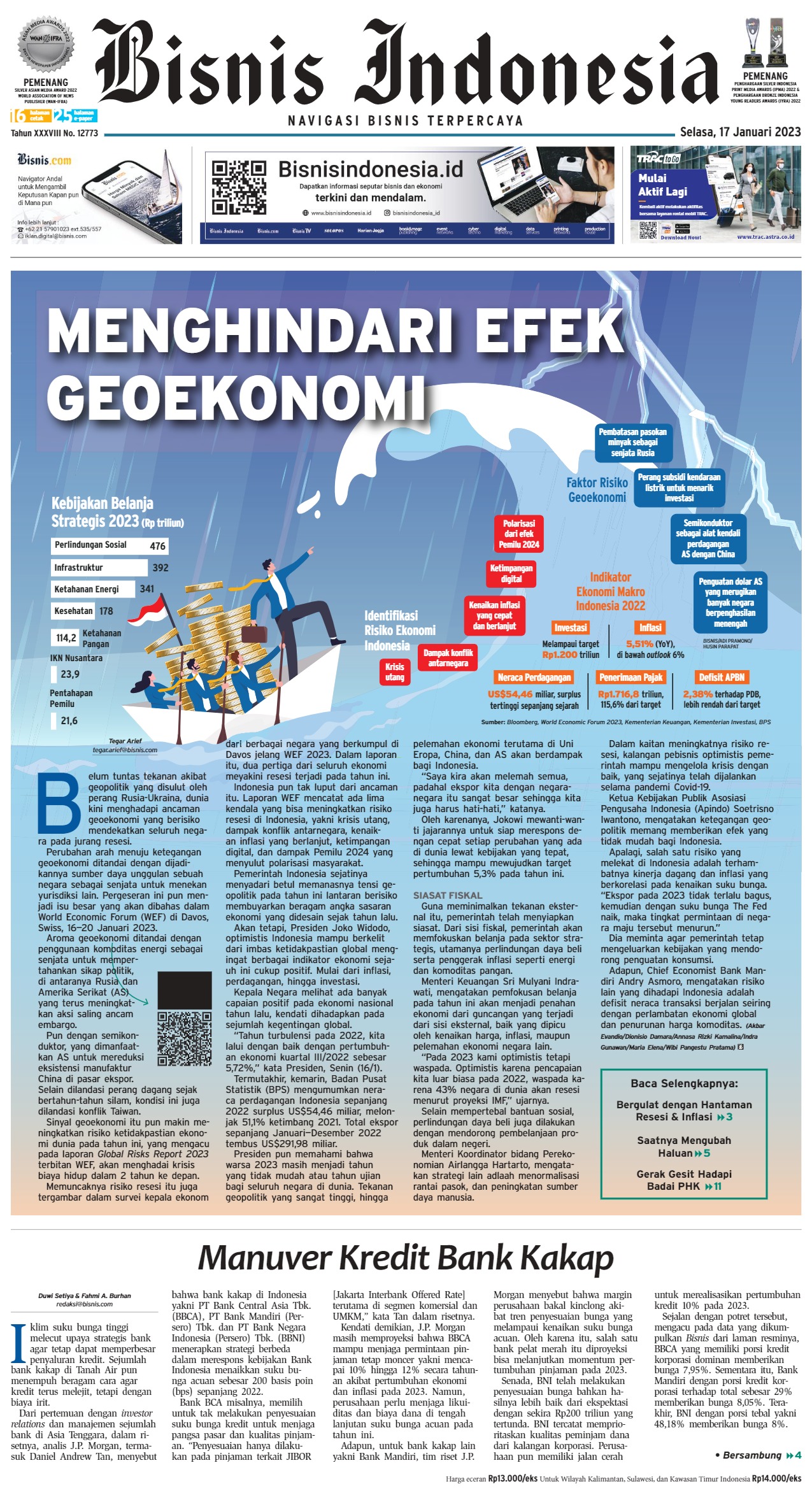 Bisnis Indonesia Edisi 17 Januari 2023