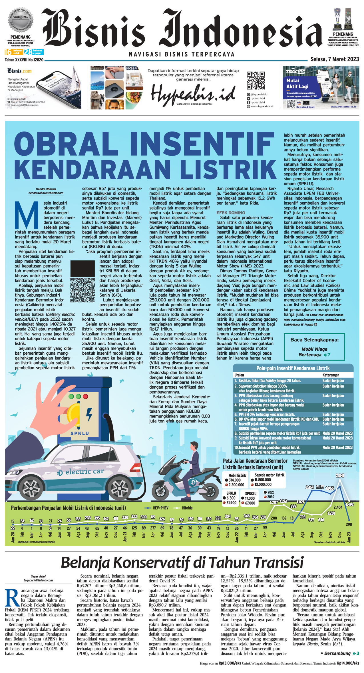 E-paper Bisnis Indonesia Edisi 07 Maret 2023