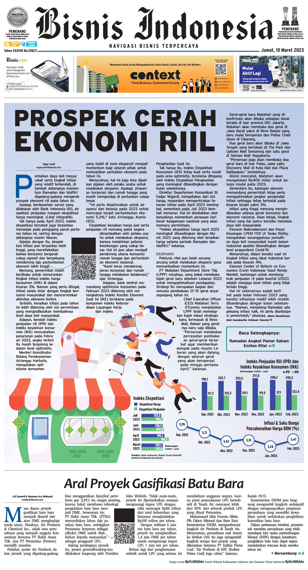 E-paper Bisnis Indonesia Edisi 10 Maret 2023