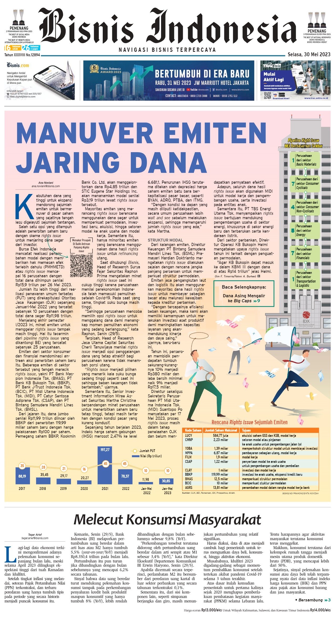 E-paper Bisnis Indonesia Edisi 30 Mei 2023