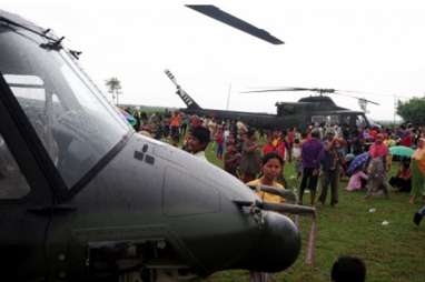 Heli TNI AD Angkut 10 Penumpang Hilang Kontak