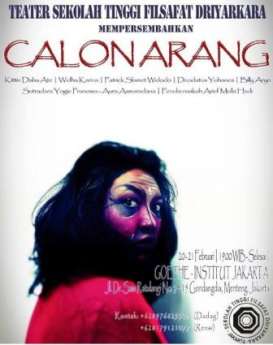 Teater Driyarkara Pentaskan Calonarang, Jumat (21/2)