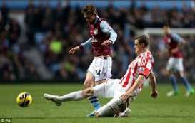 Hasil LIGA  INGGRIS: Aston Villa Dipermalukan Stoke City 1-4