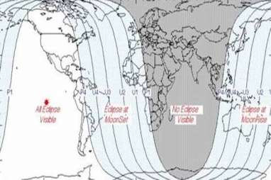 GERHANA BULAN TOTAL: Indonesia Hanya Bisa Melihat Gerhana Bulan Sebagian Mulai Matahari Terbenam Sore Ini