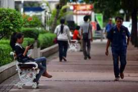 Bangku Taman Jalan Protokol Banyak Dicuri