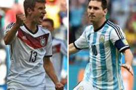 PIALA DUNIA 2014: Final Argentina v Jerman, Head To Head Messi vs Muller