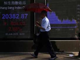 BURSA HONG KONG (15/7/2014): Indeks Hang Seng Ditutup Naik 0,49%