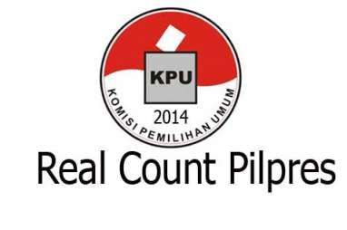 HASIL REAL COUNT PILPRES 2014: Rekapitulasi 33 Provinsi, Jokowi-JK Unggul 52.80% Versi Situs Kawal Pemilu