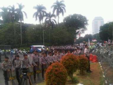 SIDANG PUTUSAN SENGKETA PILPRES: Jelang Jam-D, Kapolda Inspeksi Final Pasukan Pengamanan MK