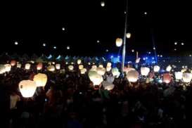 Pesta 10.500 Lampion di Tenggarong Pecahkan Rekor MURI