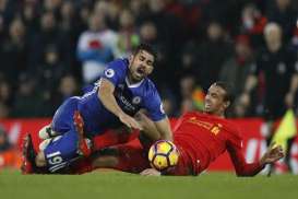 Liverpool vs Chelsea 1-1, Pinalti Diego Costa Gagal