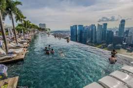 Marina Bay Sands, Kolam Renang Paling Megah di Dunia