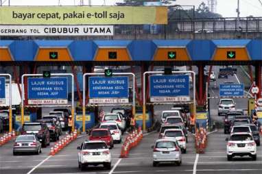 PEMBAYARAN TOL  Pelat Merah Siap Dukung Nontunai