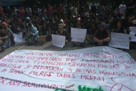 Tindakan Petugas Dinilai Berlebihan, Mahasiswa Demo Markas Polisi