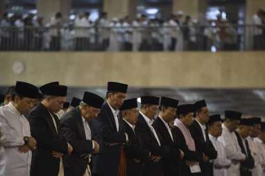 Presiden Jokowi dan Jusuf Kalla Gelar 'Open House' di Istana Negara