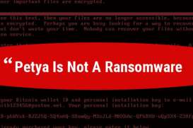 Petya bukan Murni Ransomware, melainkan Cyber Attack