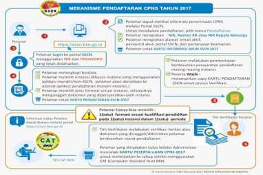 PENERIMAAN CPNS 2017:  Lihat Kegiatan Sistem Seleksi Periode II Di Sini