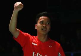 Hasil Final Korea Open 2017: Anthony Ginting Rebut Set I