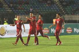 Hasil Piala AFF 2017: (Babak I) Indonesia Gilas Myanmar 3-0