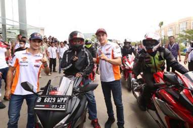 Di Serpong, Marquez & Pedrosa Tularkan Keselamatan Berkendara