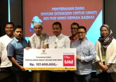 Pertamina Hulu Energi WMO Salurkan Zakat Perusahaan & Karyawan Rp157,4 Juta