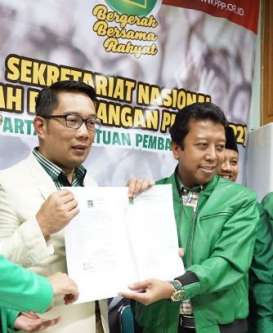 Ridwan Kamil Resmi Diusung PPP, Dipasangkan dengan Bupati Tasik