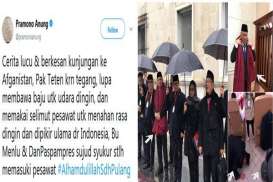 KUNJUNGAN KE AFGHANISTAN: Cerita Lucu Teten Masduki Pakai Selimut Pesawat