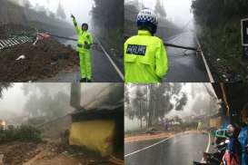 Longsor di Puncak Bogor, Arus Kendaraan Dialihkan ke Sukabumi