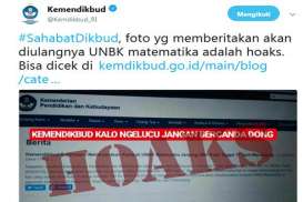 Beredar Info UNBK Matematika Akan Diulang, Kemendikbud Pastikan Hoaks