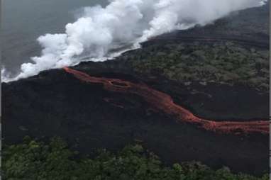 ERUPSI KILAUEA: Aliran Lava Dekati Area Pembangkit Listrik Tenaga Panas Bumi di Hawaii