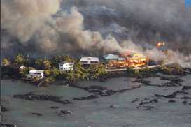 ERUPSI GUNUNG KILAUEA: Lava Rusak Sekitar 600 Rumah di Hawaii