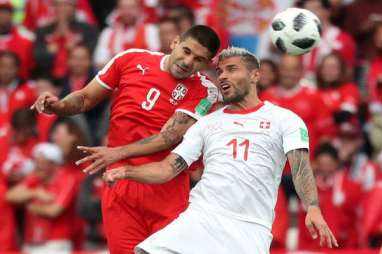 PIALA DUNIA 2018: Swiss Tumbangkan Serbia 2-1