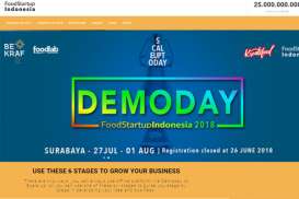 Bekraf Pilih 95 Startup Kuliner Ikuti Demoday FSI