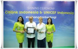 Citilink Indonesia Gelar #TerbangdanBerbagi bersama UNICEF 