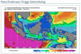 Awas, Gelombang 6 Meter Landa Pesisi Barat Sumatra dan Pesisir Selatan Jawa-Nusa Tenggara