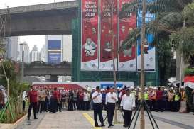 Jelang Asian Games 2018, Presiden Jokowi Tinjau Trotoar Jalan Sudirman dan Thamrin