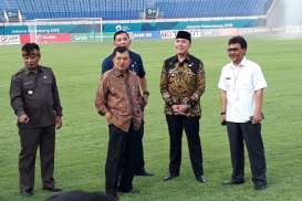 Dipakai Sepak Bola Asian Games, Jusuf Kalla Tinjau Stadion Si Jalak Harupat