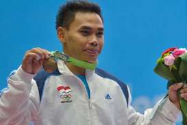 ASIAN GAMES 2018: Jokowi Berdoa untuk Atlet Angkat Besi Eko Yuli Irawan