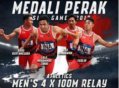 Mantap! Tim Lari 4×100 Putra Berhasil Persembahkan Perak untuk Indonesia