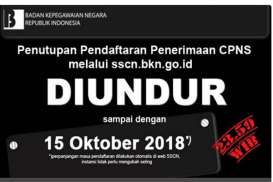 CPNS 2018: Waktu Pendaftaran Diperpanjang Hingga 15 Oktober