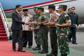 Jokowi Hadiri Apel Danrem-Dandim Terpusat 2018 di Bandung