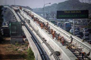Akhir 2018, Konstruksi Proyek LRT Ditarget Rampung 55%