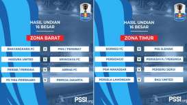 Undian 16 Besar Piala Indonesia: Madura United vs SFC, PSM vs Perseru, Bali United vs Persela