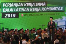 Pengembangan BLK Komunitas, Presiden Jokowi Membayangkan Ada Santri Jadi Direktur Bank Syariah